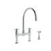 Perrin & Rowe U.4272 Holborn Bridge Kitchen Faucet with C-Spout and Side Spray