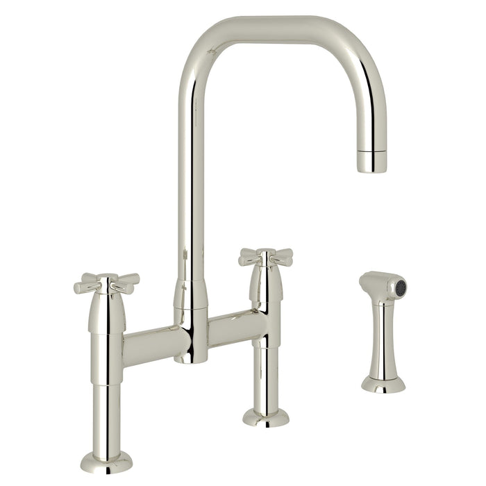 Perrin & Rowe U.4278 Holborn Bridge Kitchen Faucet with U-Spout and Side Spray