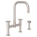 Perrin & Rowe U.4278 Holborn Bridge Kitchen Faucet with U-Spout and Side Spray