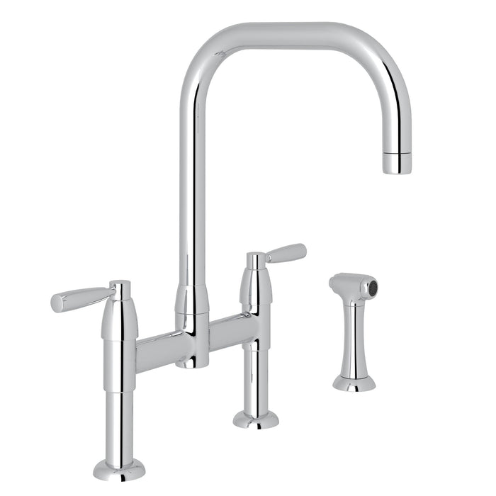 Perrin & Rowe U.4279 Holborn Bridge Kitchen Faucet with U-Spout and Side Spray