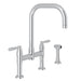 Perrin & Rowe U.4279 Holborn Bridge Kitchen Faucet with U-Spout and Side Spray
