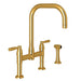 Perrin & Rowe U.4279 Holborn Bridge Kitchen Faucet with U-Spout and Side Spray