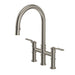 Perrin & Rowe U.4549 Armstrong Pull-Down Bridge Kitchen Faucet with C-Spout