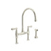 Perrin & Rowe U.4719 Georgian Era Bridge Kitchen Faucet With Side Spray