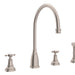 Perrin & Rowe U.4735 Georgian Era Two Handle Kitchen Faucet With Side Spray