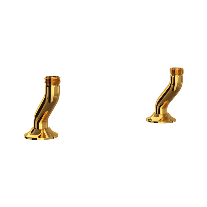 Perrin & Rowe U.6793 Georgian Era Bridge Kitchen Faucet Deck Unions