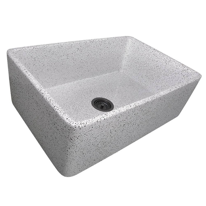 Shaws UM3018 30" Shaker Single Bowl Undermount Fireclay Kitchen Sink