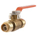 SharkBite 22222-0000LF Ball Valve, 1/2 in, Push-to-Connect, Brass, 200 psi