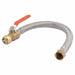 SharkBite UR3088FX18BV 3/4" Sharkbite x FPT Braided Stainless Steel Water Heater Connector w/ Ball Valve (18" Length)