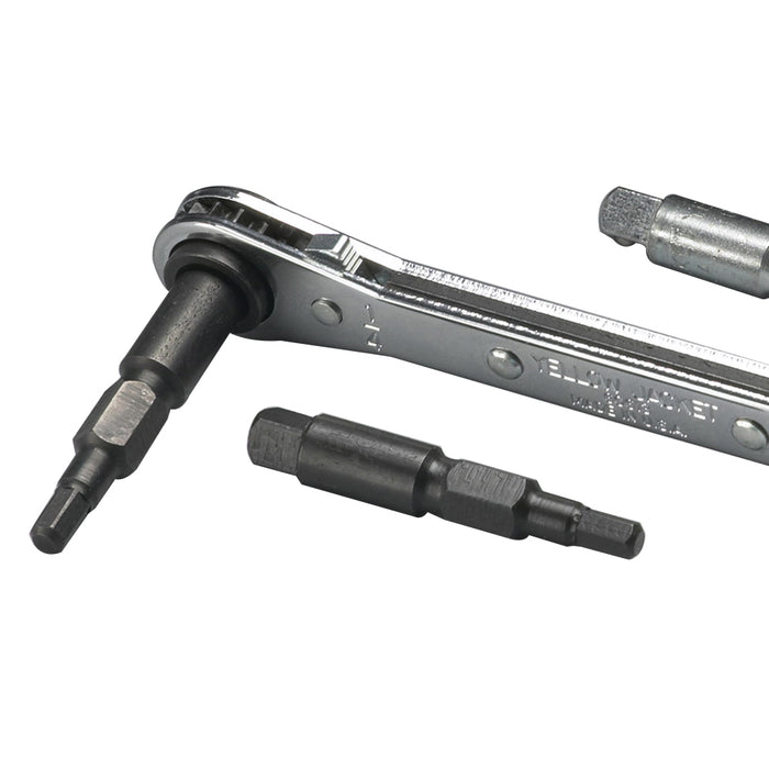 YELLOW JACKET 60609 Hex-Key Adapter, Steel, Black Oxide