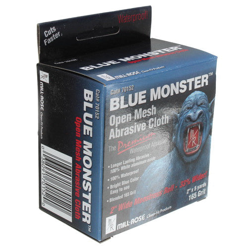 The Mill-Rose Company 70152 Blue Monster 70152 Abrasive Cloth, 5 yd L, 165 Grit, Aluminum Oxide Abrasive