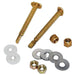 The Mill-Rose Company 73065 Blue Monster Advantage Closet Bolt, 2-1/4 in OAL, Brass
