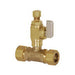 Sioux Chief 601G30CV Add-A-Line Full Slip Valve Tee, 7/8 x 1/4 in Nominal, OD Compression Connection, Lead-Free Brass