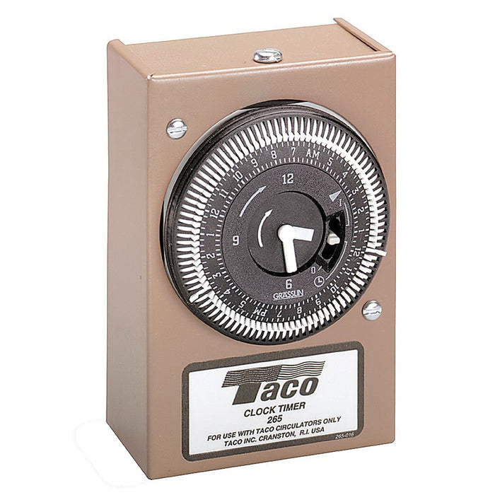 Taco 265-1 24 Hour Analog Timer with Cover