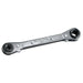 YELLOW JACKET 60613 Ratcheting Wrench, 3/8 x 5/16 in, 1/4 x 3/16 in Drive, 5-5/8 in OAL, Steel Head