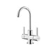 Franke Universal Double Handle Hot and Cold Water Filtration Faucet - Polished Chrome