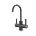 Franke Universal Double Handle Hot and Cold Water Filtration Faucet - Industrial Black