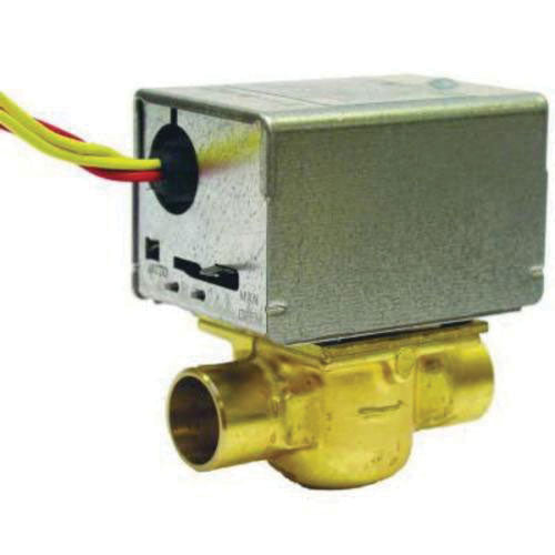 Honeywell V8043E1012/U 3/4" Sweat N.C. Zone Valve with 18" lead wires (24 V)