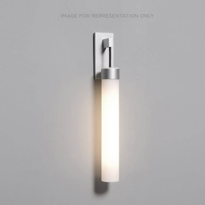 Uplift 3" x 22" x 4" sconce in brushed nickel with night light