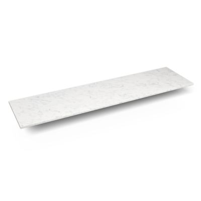 Robern Engineered Stone Top Quartz Stone Vanity Top, 73" x 3/4" x 19", Dry Top
