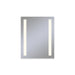 Vitality 24" x 30" x 1-3/4" rectangle lighted mirror with column light pattern, 2700 kelvin temperature (warm light), dimmable and defogger