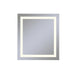 Vitality 24" x 30" x 1-3/4" rectangle lighted mirror with inset light pattern, 2700 kelvin temperature (warm light), dimmable and defogger