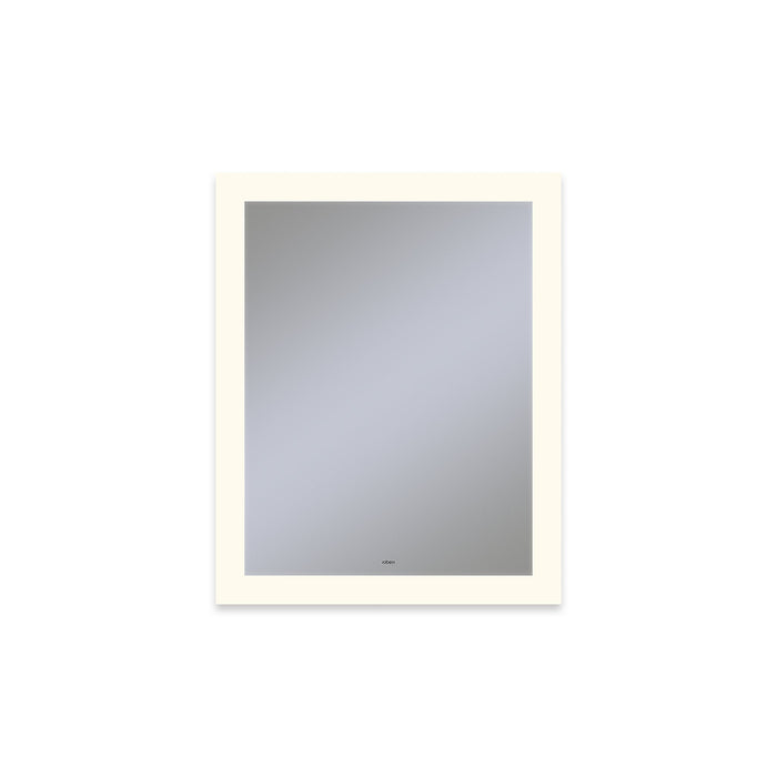 Vitality 24" x 30" x 1-3/4" rectangle lighted mirror with perimeter light pattern, 2700 kelvin temperature (warm light), dimmable and defogger