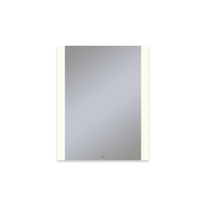 Vitality 24" x 30" x 1-3/4" rectangle lighted mirror with edge lit light pattern, 2700 kelvin temperature (warm light), dimmable and defogger