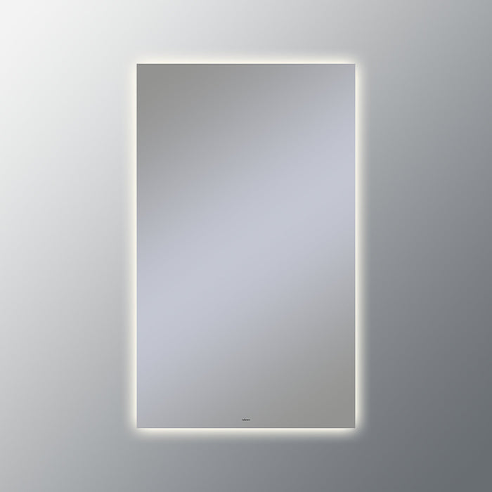 Vitality 24" x 40" x 1-3/4" rectangle lighted mirror with glow light pattern, 2700 kelvin temperature (warm light), dimmable and defogger