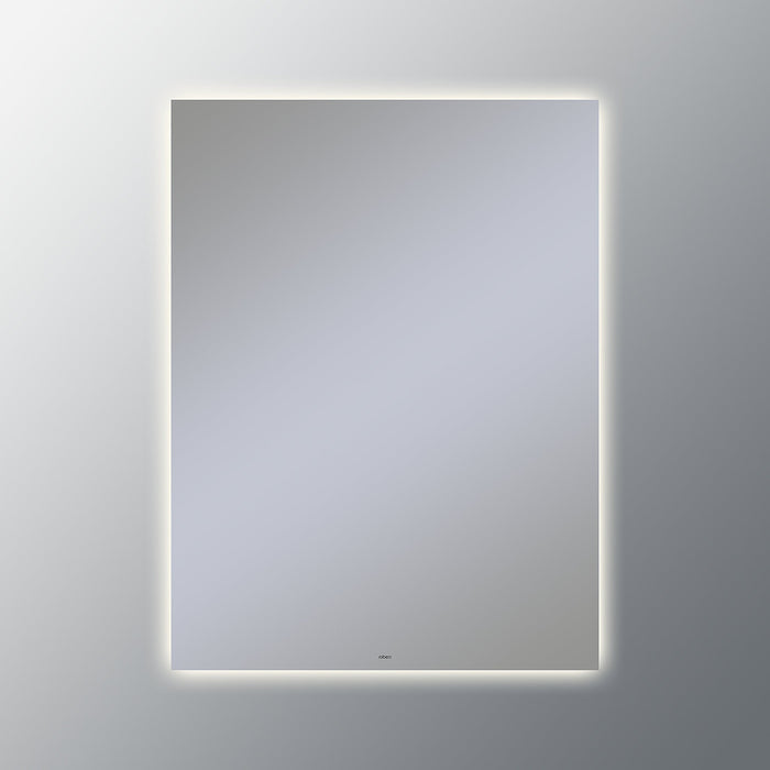 Vitality 30" x 40" x 1-3/4" rectangle lighted mirror with glow light pattern, 2700 kelvin temperature (warm light), dimmable and defogger