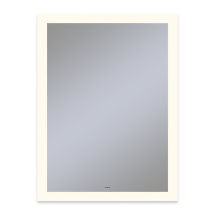 Vitality 30" x 40" x 1-3/4" rectangle lighted mirror with perimeter light pattern, 2700 kelvin temperature (warm light), dimmable, defogger, tested and certified to California Title 24 standards and meets JA8 2016 requirements