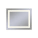 Vitality 36" x 30" x 1-3/4" rectangle lighted mirror with inset light pattern, 2700 kelvin temperature (warm light), dimmable and defogger