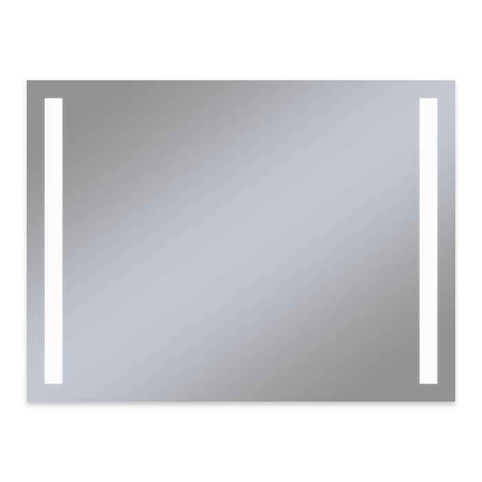 Vitality 48" x 36" x 1-3/4" rectangle lighted mirror with column light pattern, 4000 kelvin temperature (cool light), dimmable, defogger and flippable (can hang in portrait or horizontal orientation)
