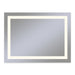 Vitality 48" x 36" x 1-3/4" rectangle lighted mirror with inset light pattern, 2700 kelvin temperature (warm light), dimmable, defogger and flippable (can hang in portrait or horizontal orientation)