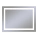 Vitality 48" x 36" x 1-3/4" rectangle lighted mirror with inset light pattern, 4000 kelvin temperature (cool light), dimmable, defogger and flippable (can hang in portrait or horizontal orientation)
