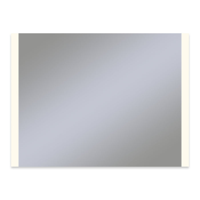 Vitality 48" x 36" x 1-3/4" rectangle lighted mirror with edge lit light pattern, 2700 kelvin temperature (warm light), dimmable, defogger and flippable (can hang in portrait or horizontal orientation)