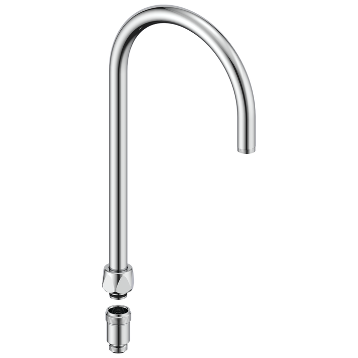 Commercial Instit Parts W6890 Rigid/Swivel Gooseneck Spout (17089-4 ) - Chrome