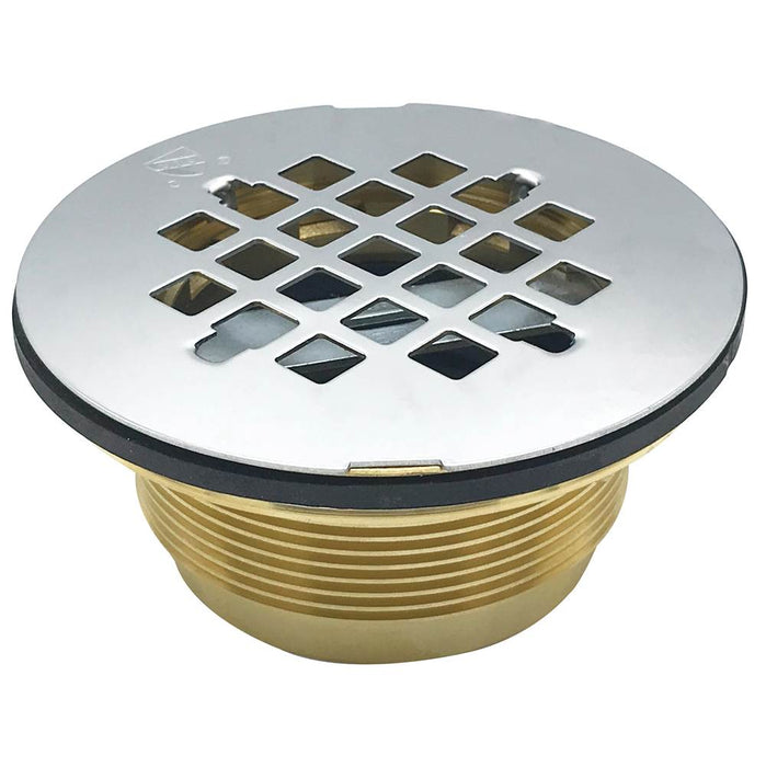 Wal-rich Corporation 0523004 No-Caulk Shower Strainer With Jiffy and Grid