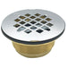 Wal-rich Corporation 0523004 No-Caulk Shower Strainer With Jiffy and Grid