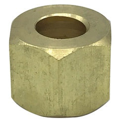 Wal-rich Corporation 2015004 1/4"OD Brass Compression Nut