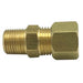 Wal-rich Corporation 4019004 1/4"OD Brass Compression x 1/8" MPT Adapter