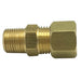 Wal-rich Corporation 4019008 1/4"OD Brass Compression x 3/8" MPT Adapter