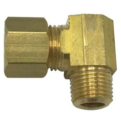 Wal-rich Corporation 4020020 3/8"OD Brass Compression x 1/2" MPT 90° Elbow