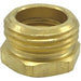 Wal-rich Corporation 4610014 3/4" Brass MHT x 1/2" FPT Hose Adapter