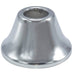 Wal-rich Corporation 1612004 Bell Pattern Escutcheon, IPS Connection, Fits Pipe Size: 1/2 in, Steel, Chrome-Plated, 2-3/8 in OD