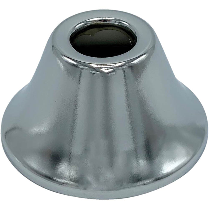 Wal-rich Corporation 1613006 Bell Pattern Escutcheon, Copper Connection, Fits Pipe Size: 5/8 in, Steel, Chrome-Plated, 2-3/8 in OD