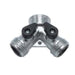 Wal-rich Corporation 2601002 3/4" Chrome Plated 2-Way Hose Connection w/ Shutoffs