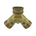 Wal-rich Corporation 4603003 3/4" Brass 2-Way Hose Connection w/ Shutoffs