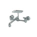 Wal-rich Corporation 4702002 Wall, Sink Faucet With Soap Dish, Chrome