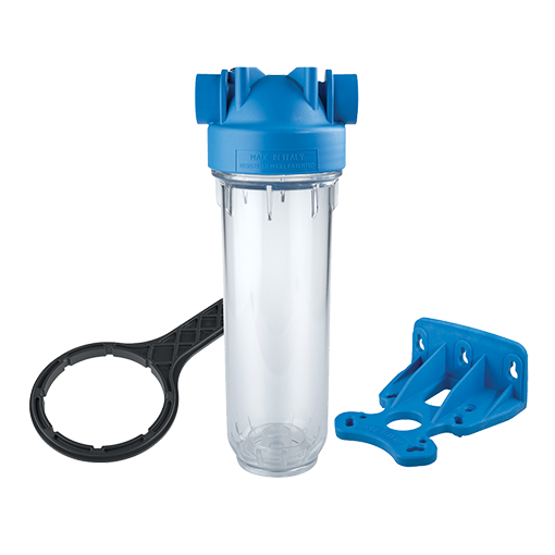 Atlas Filtri ZA1380421 Kit - DP Mono - Single 2.5"x10" - Clear Sump - 3/4" NPT - Bracket & Wrench